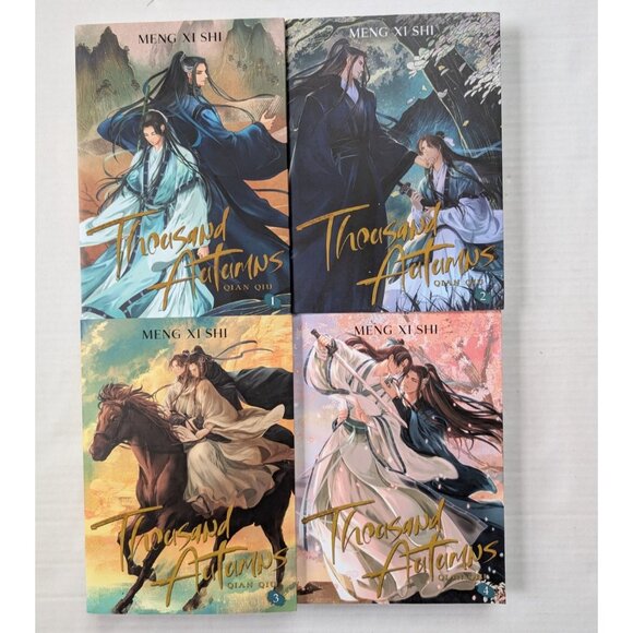 Thousand Autumns Qian Qiu Vol 1 2 3 4 Meng Xi Shi Book Lot Danmei - Picture 1 of 8